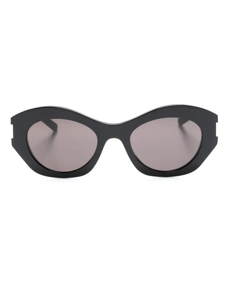 Saint Laurent Sonnenbrille mit Cat-Eye-Gestell - Schwarz Schwarz