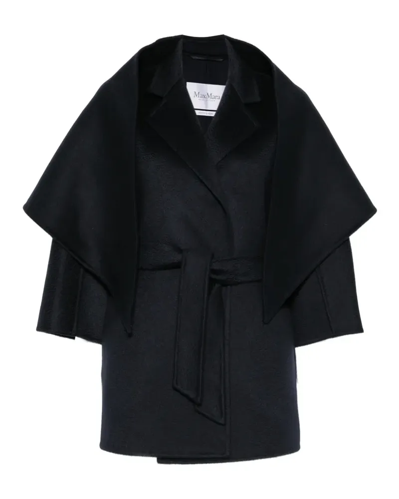 Max Mara Mantel mit Gürtel - Blau Blau