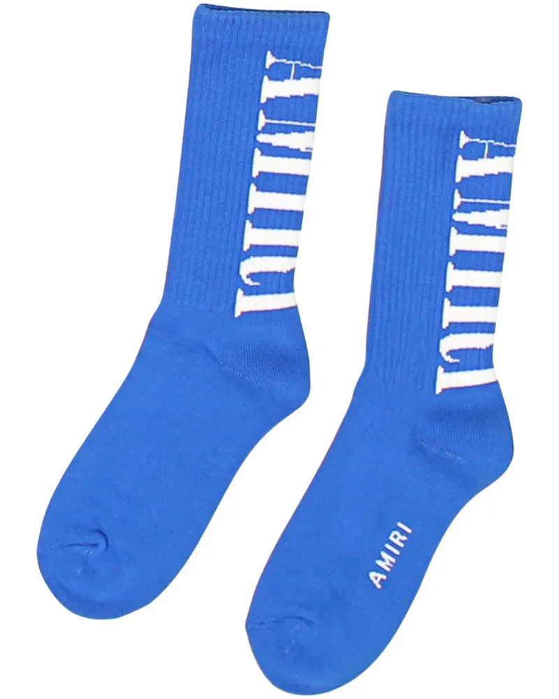 Amiri Vertical Core Logo Socken - Blau Blau