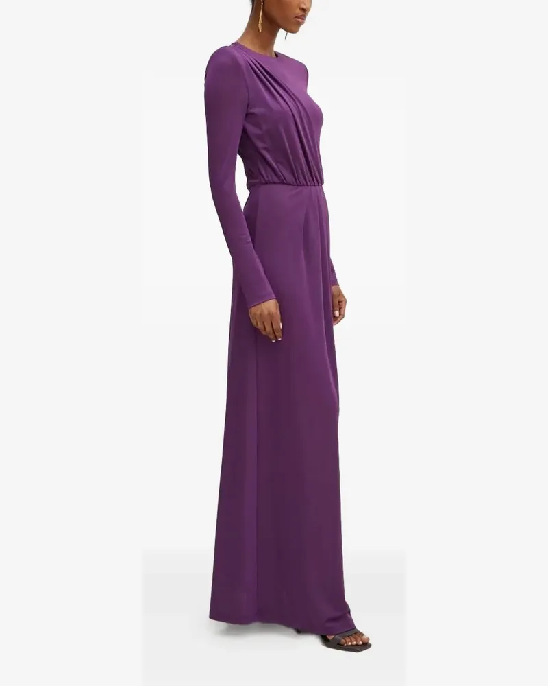 Silvian Heach Drapiertes Kleid mit langen Ärmeln - Violett Violett
