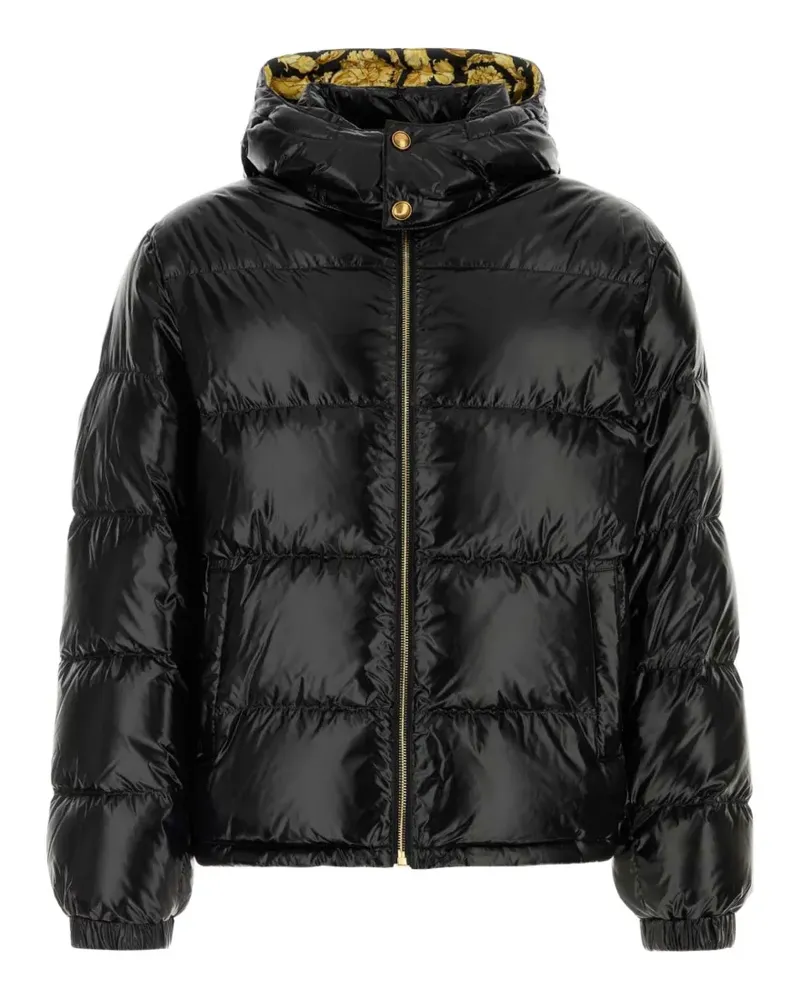 Versace quilted hooded jacket - Schwarz Schwarz
