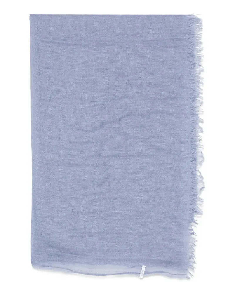 Botto Giuseppe Schal mit ausgefransten Kanten - Blau Blau