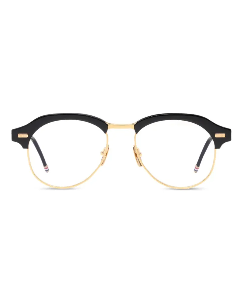 Thom Browne browline-frame glasses - Schwarz Schwarz