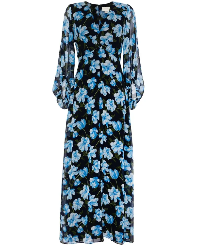 Sachin & Babi Jenny Abendkleid mit Blumen-Print - Blau Blau