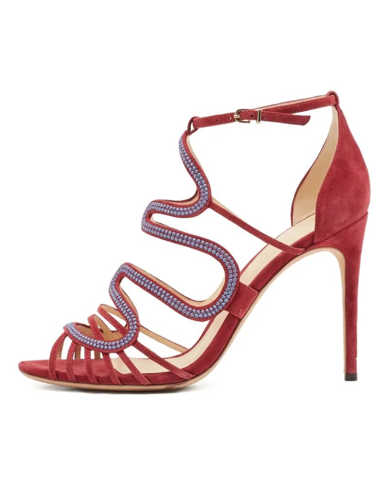 Alexandre Birman blue-details sandals - Rot Rot