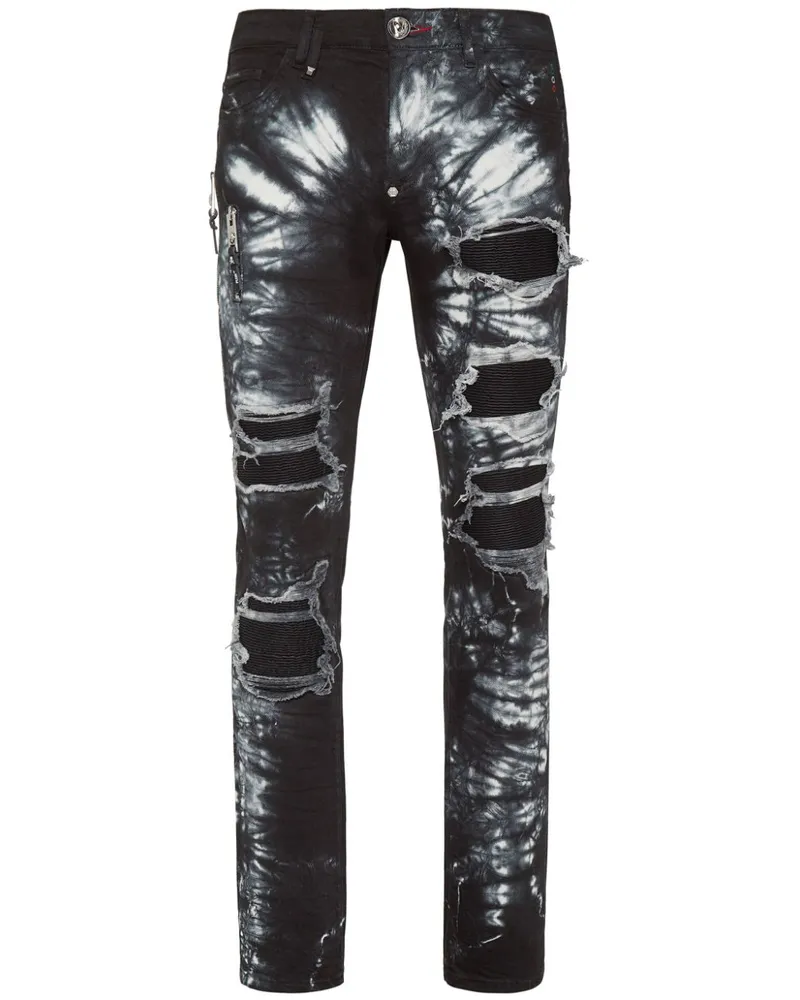Philipp Plein Rock Star Skinny-Jeans - Schwarz Schwarz