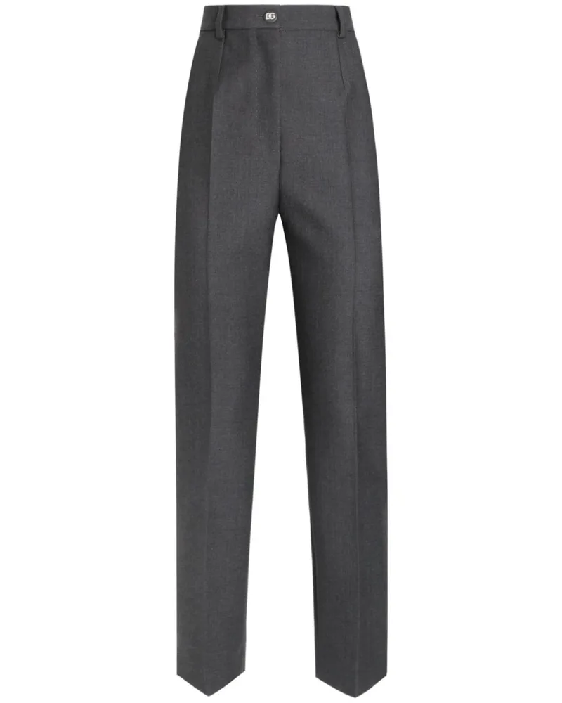 Dolce & Gabbana Gerade Hose mit Bügelfalten - Grau Grau