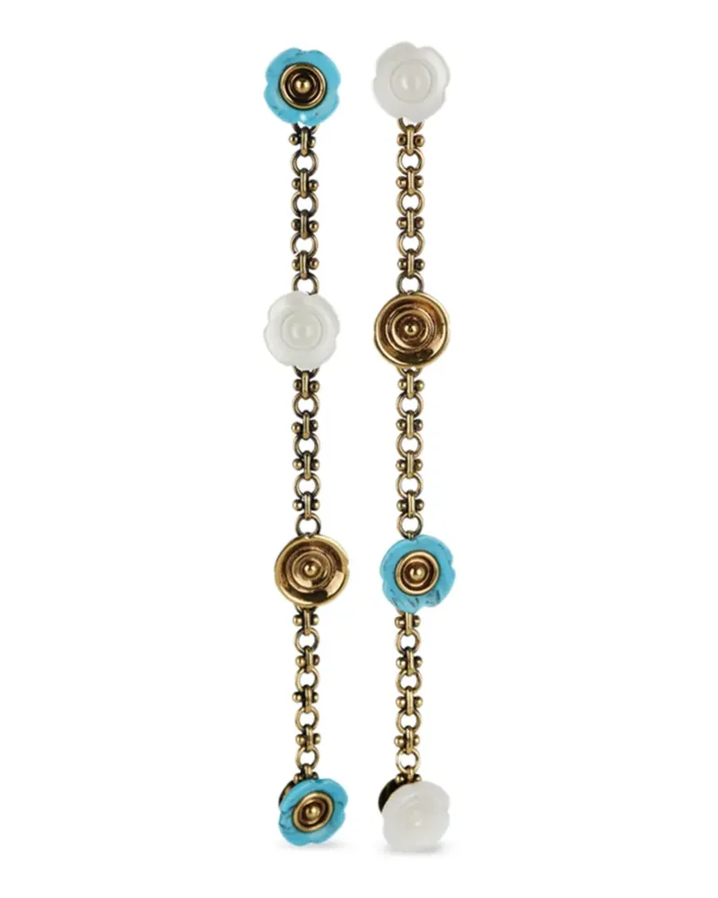 Etro Ohrringe mit Blumenkette - Gold Gold