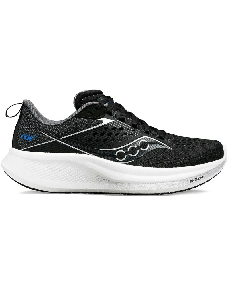 Saucony Perforierte PWRUN Sneakers - Schwarz Schwarz