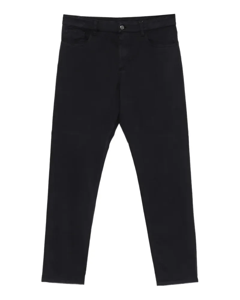 Canali Jeans mit Logo-Patch - Blau Blau