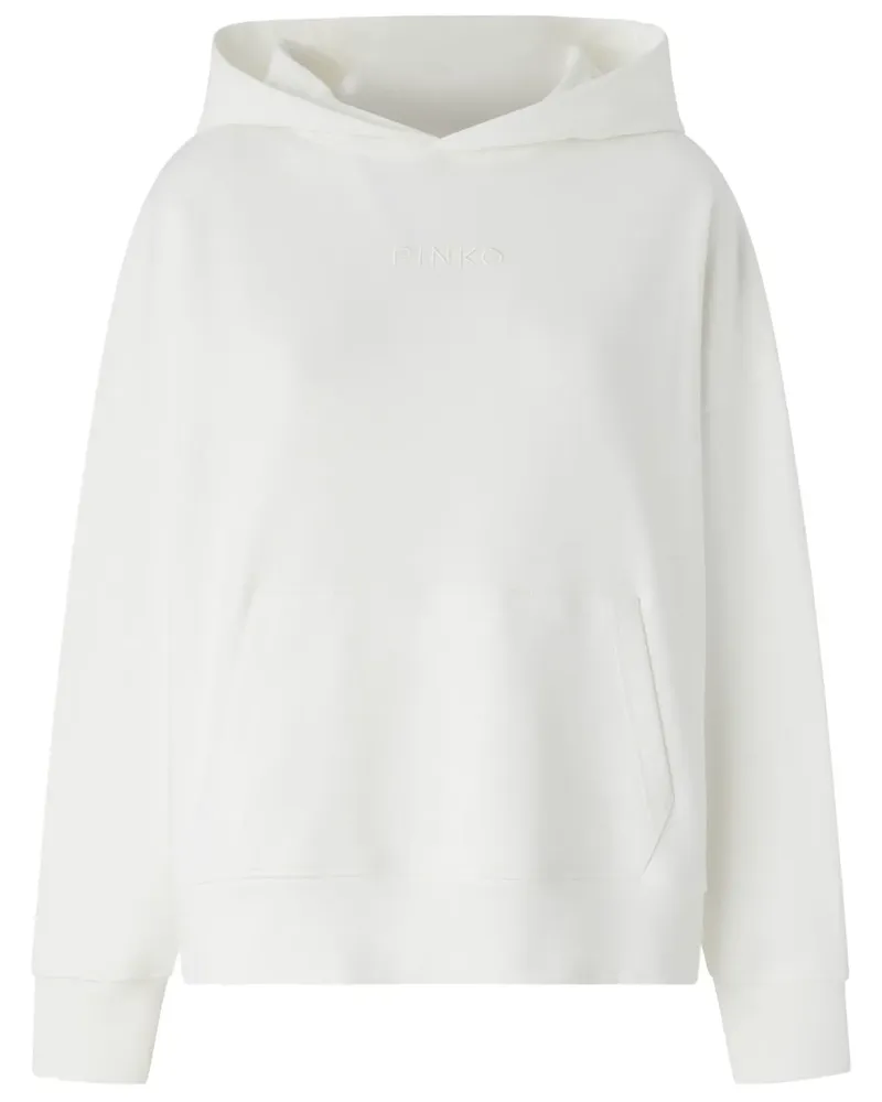 Pinko Hoodie mit Logo-Stickerei - Weiß Weiß