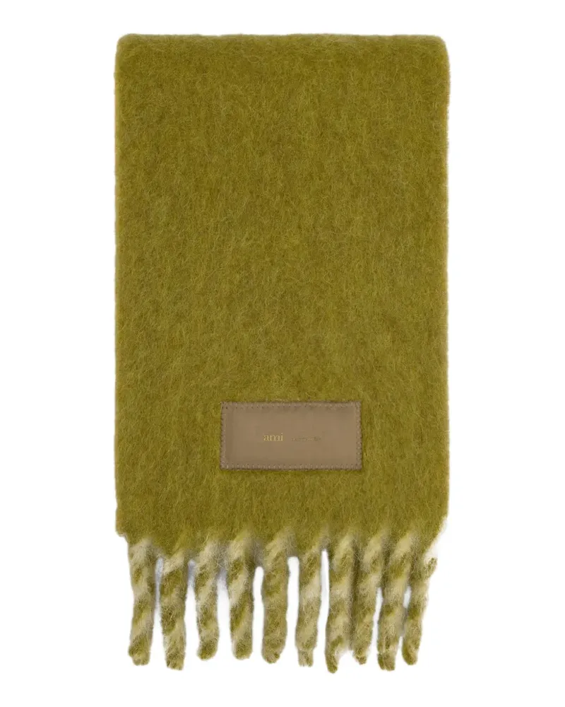 AMI Paris Zweifarbiger Schal - Grün Grün