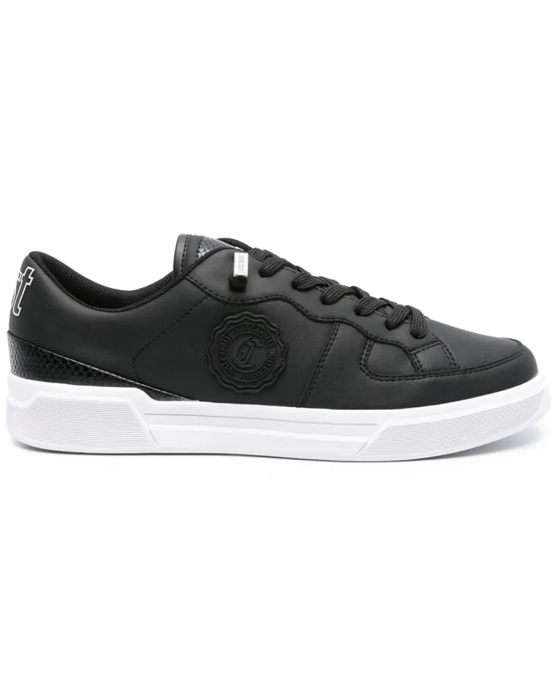 Just Cavalli Sneakers mit Logo-Patch - Schwarz Schwarz
