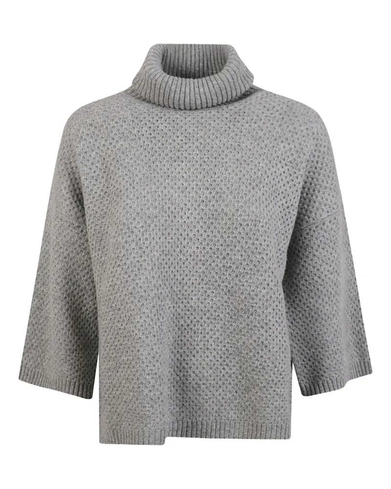 Fabiana Filippi turtleneck waffle-knit sweater - Grau Grau