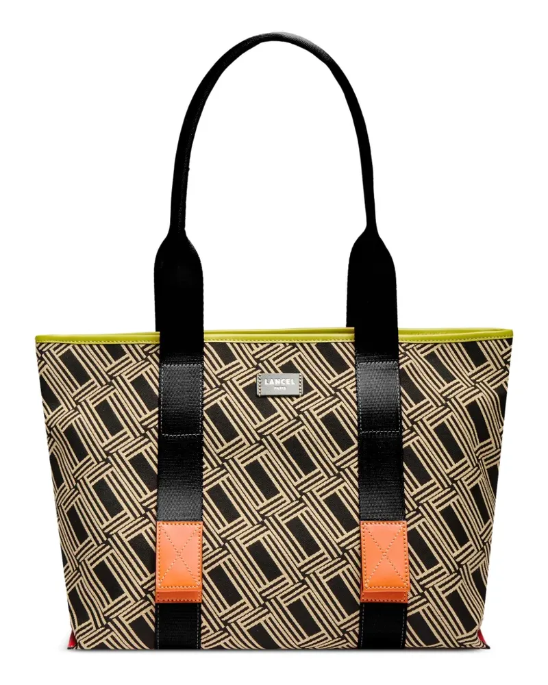 Lancel Mittelgroßer Mistral Rollable Jacquard-Tote Bag - Nude Nude