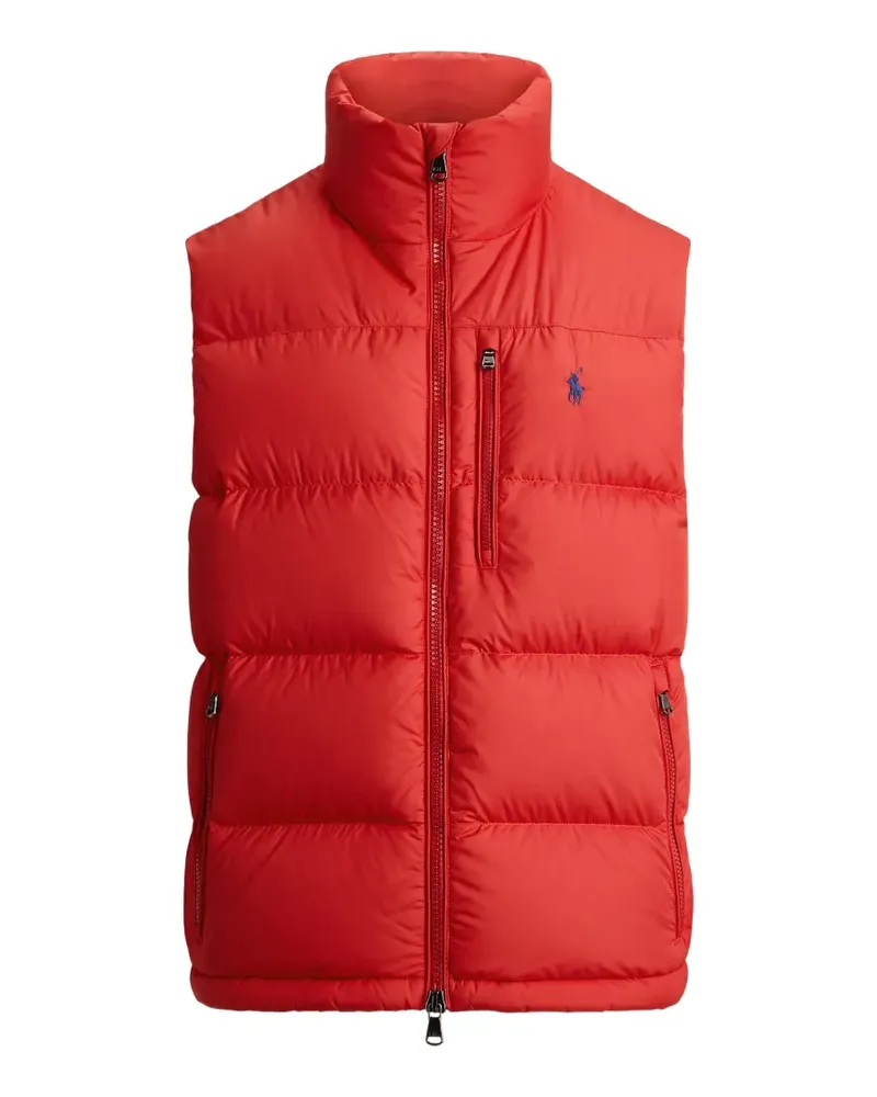 Ralph Lauren Gesteppte Weste mit Stehkragen - Rot Rot