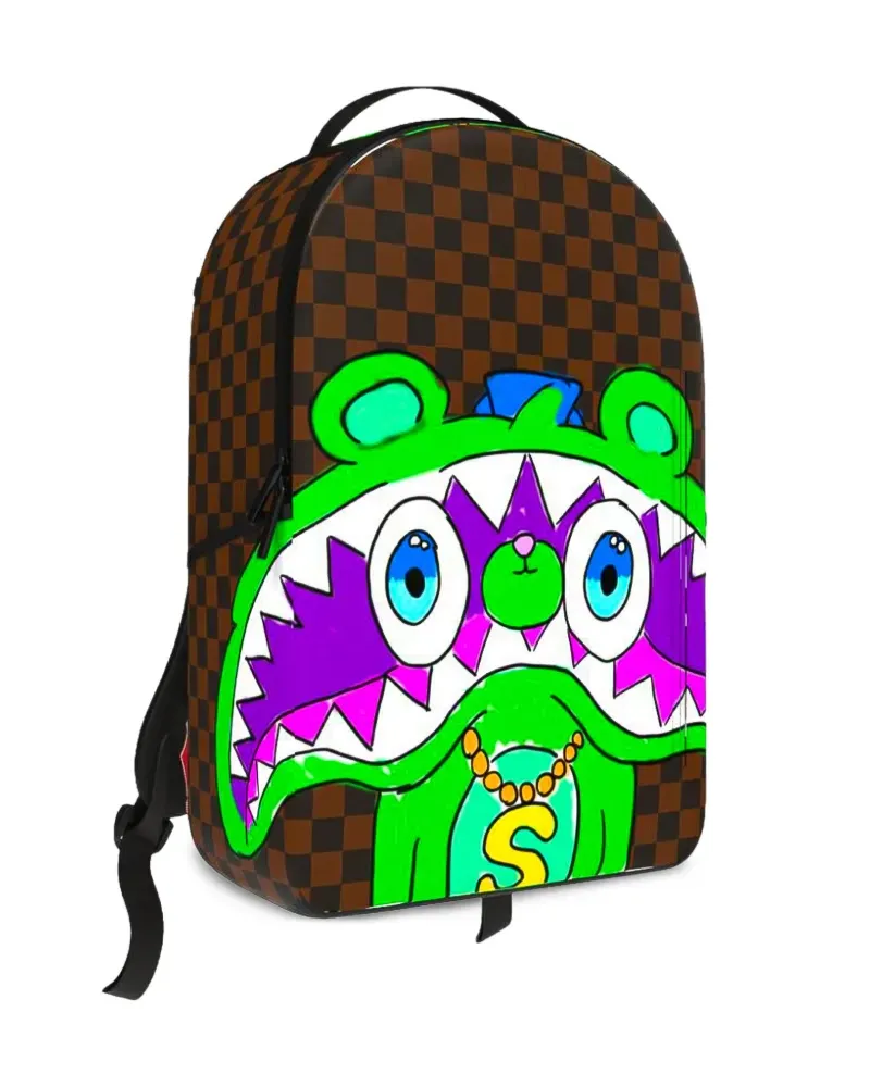 Sprayground Gary checkered backpack - Braun Braun