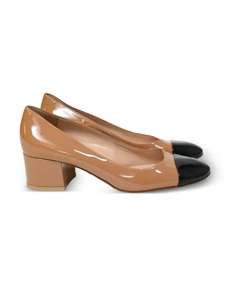 Gianvito Rossi Pumps mit angeschnittener Kappe - Nude Nude