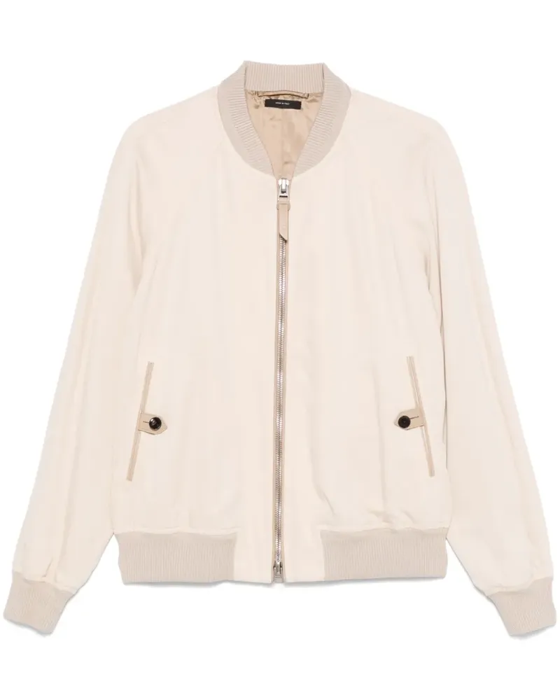 Tom Ford Bomberjacke aus Gabardine - Nude Nude