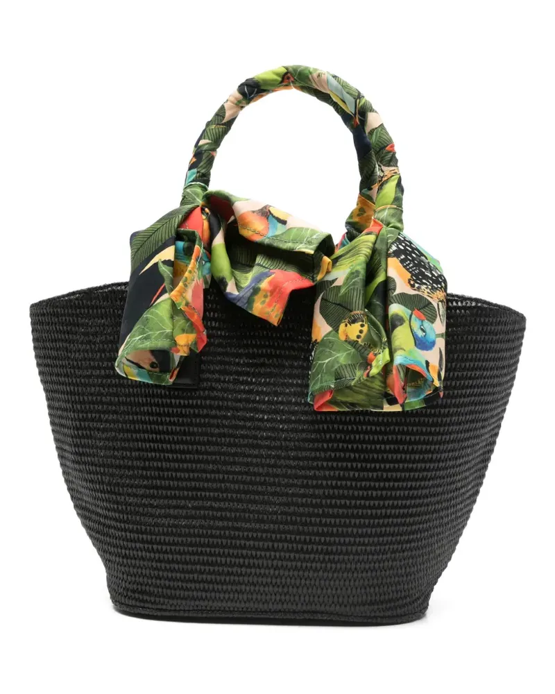 FARM Rio printed handle tote bag - Schwarz Schwarz