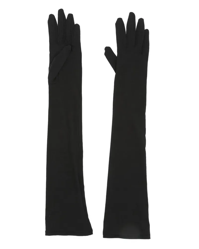 Magda Butrym Ellenbogenlange Handschuhe - Schwarz Schwarz