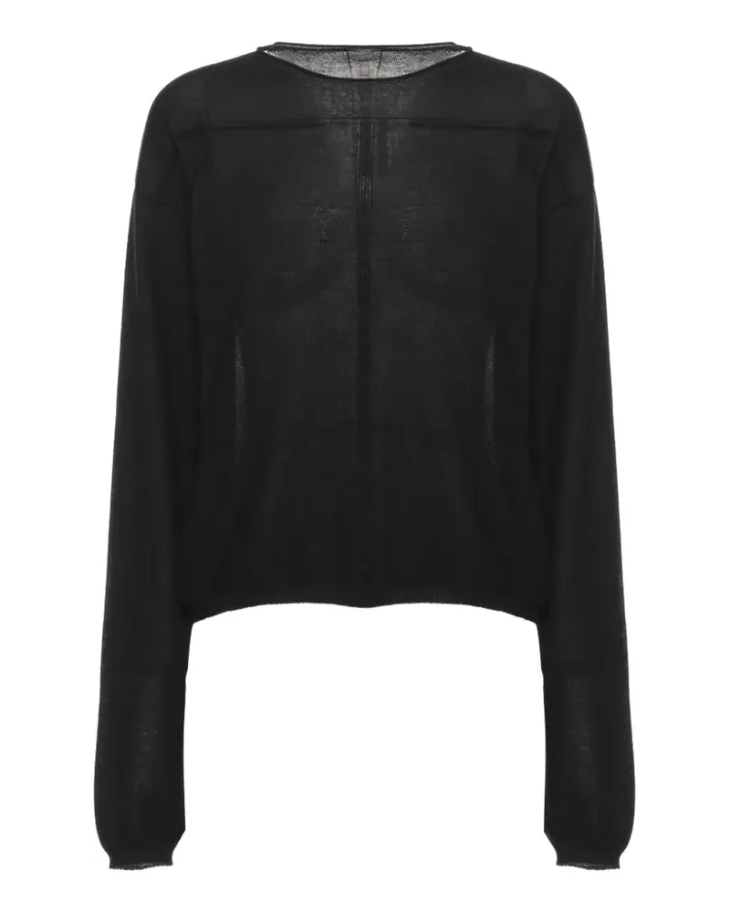 Rick Owens cashmere long-sleeve sweater - Schwarz Schwarz