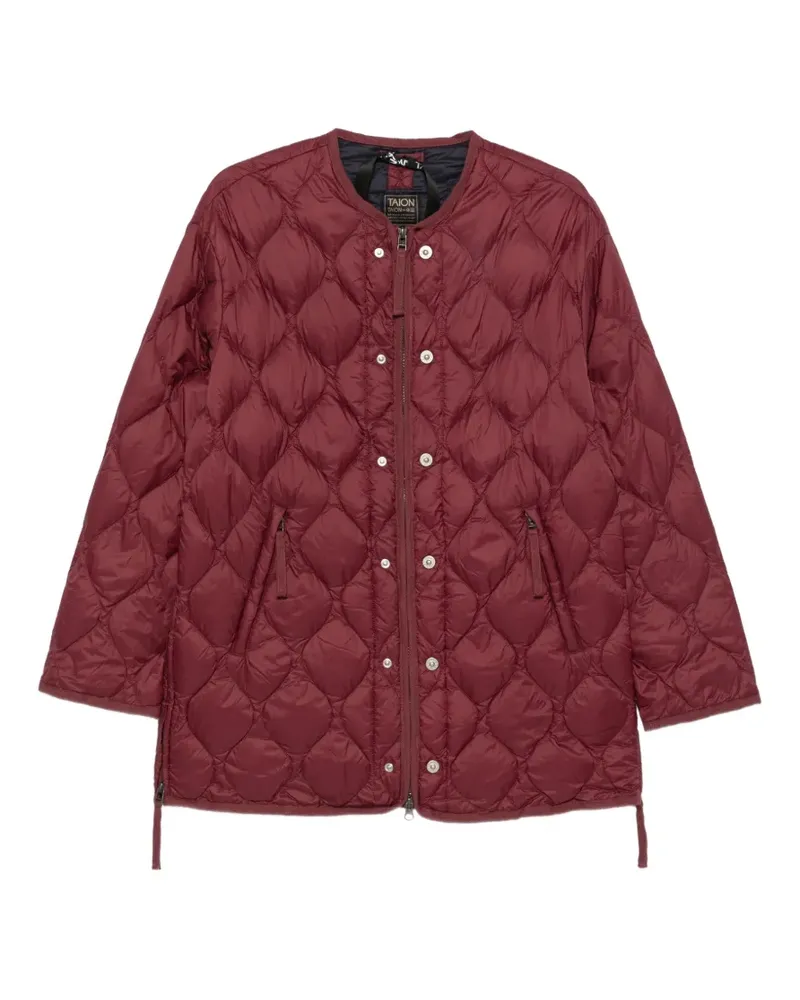 TAION quilted zip-up jacket - Rot Rot