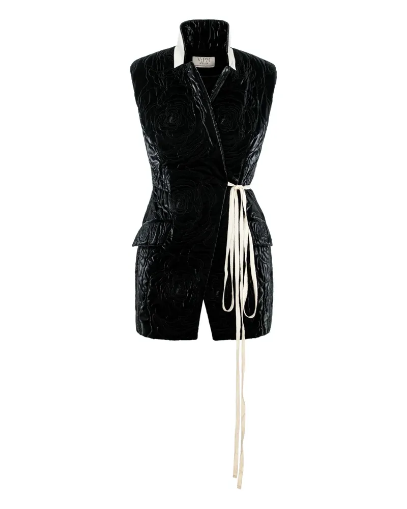 V:PM ATELIER Velma vest - Schwarz Schwarz
