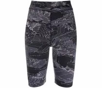 Radlerhose mit hohem Bund - Schwarz