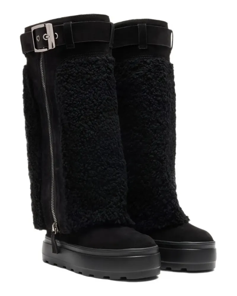 Casadei Ontario sheepskin boots - Schwarz Schwarz