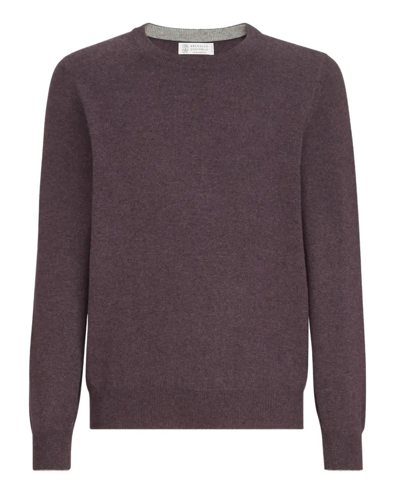 Brunello Cucinelli Klassischer Kaschmirpullover - Violett Violett