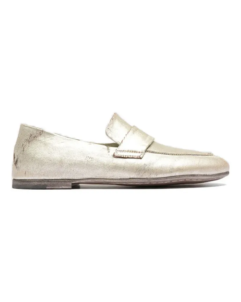 Officine Creative Italia Strukturierte Blair Loafer - Gold Gold