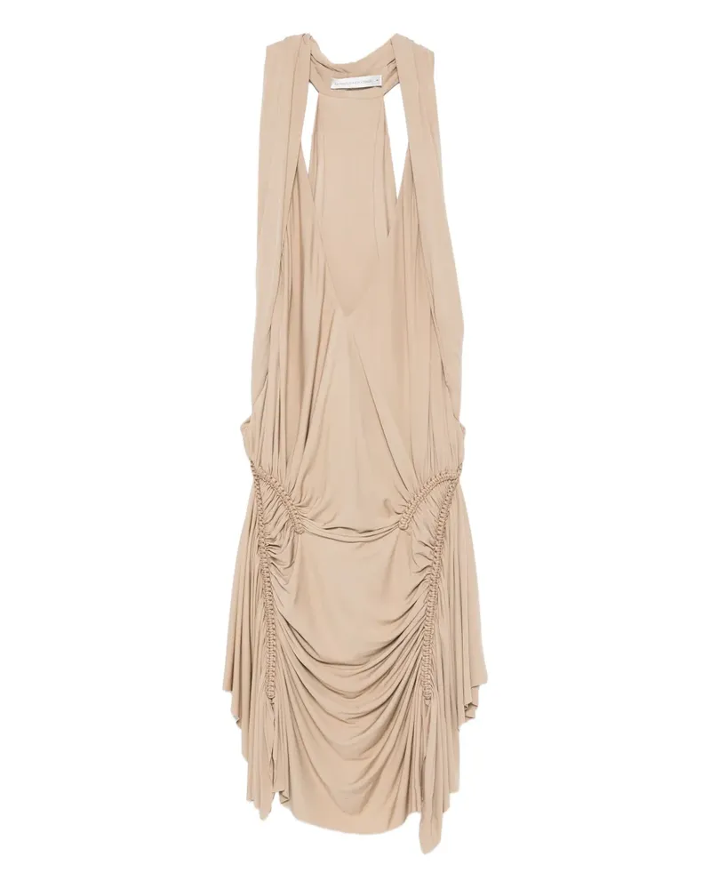 Christopher Esber Shibari Midikleid mit Raffungen - Nude Nude
