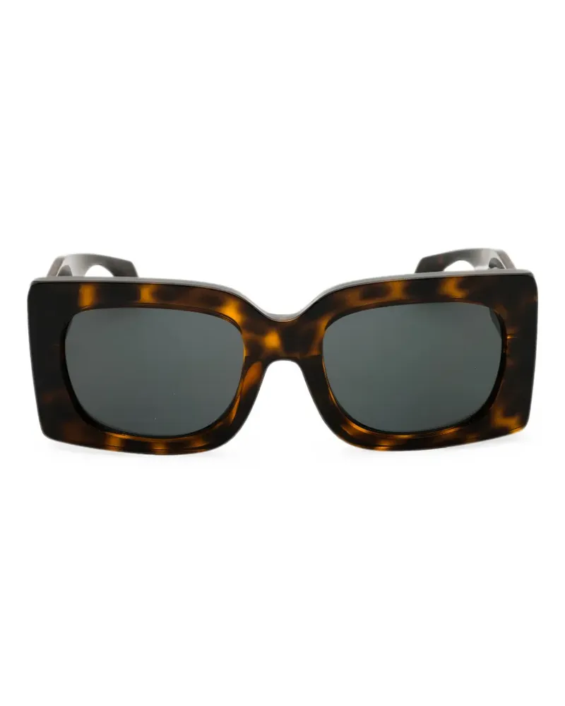 Versace Sonnenbrille mit eckigem Gestell - Braun Braun