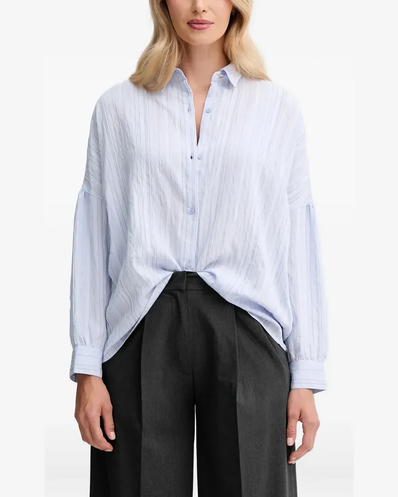 Sessùn Striped Buttoned Top - Blau Blau