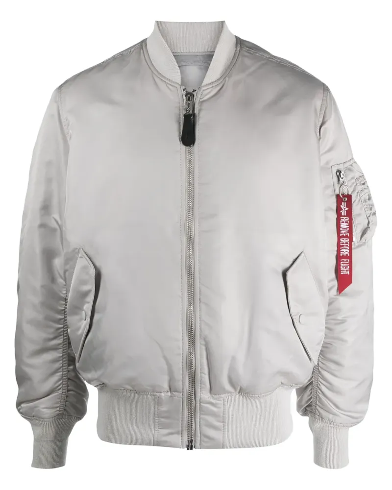 Alpha Industries Wendbare Bomberjacke - Grau Grau