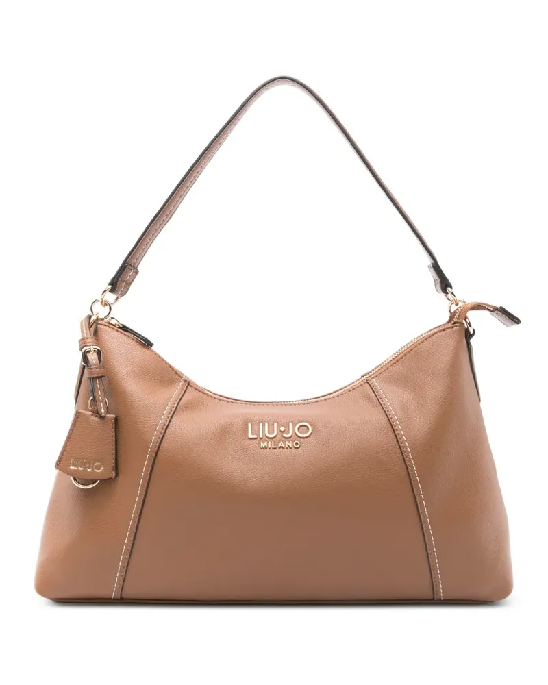 Liu Jo Trepida Schultertasche mit Logo - Braun Braun