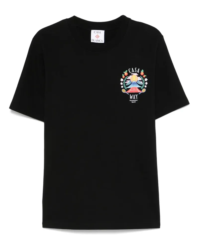 Casablanca Paris Casa Way T-Shirt - Schwarz Schwarz