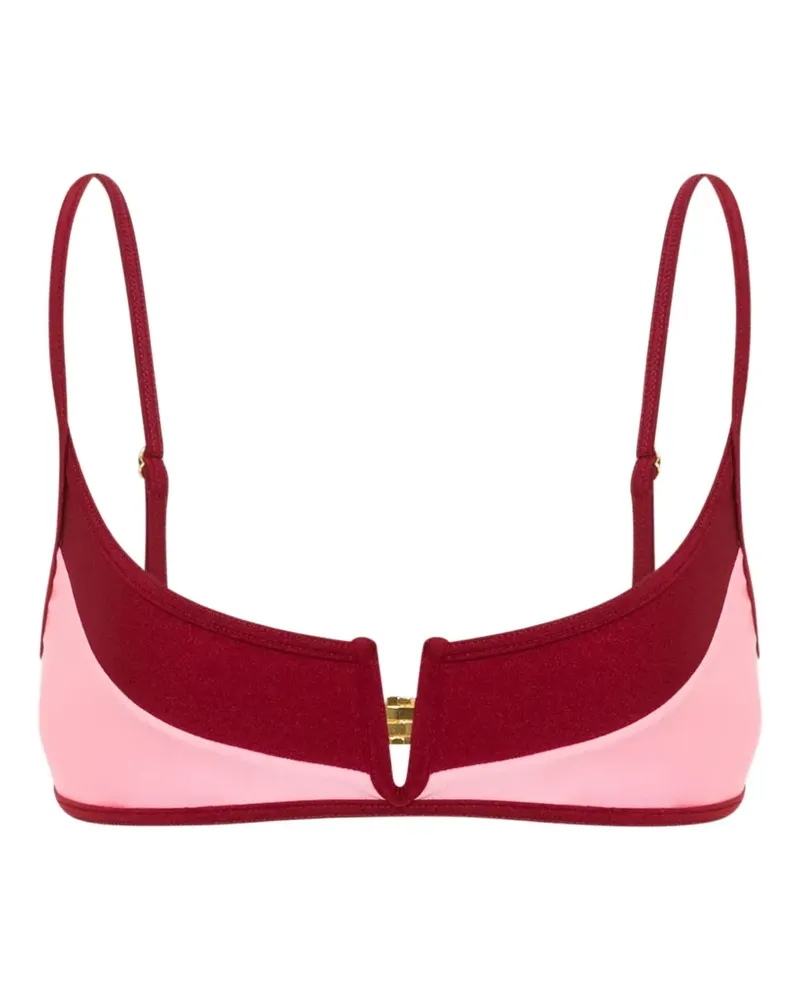Moschino Bikini mit Logo-Print - Rot Rot