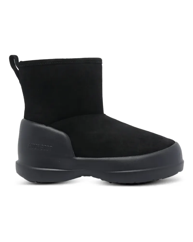 Moon Boot Mezzaluna Stiefel aus Wildleder - Schwarz Schwarz