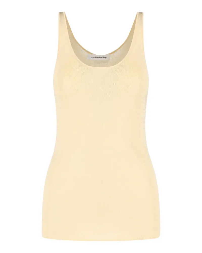 FRANKIE Shop Gestricktes Trägershirt - Gelb Gelb