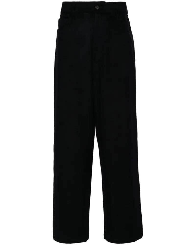 Emporio Armani Hose aus Flanell - Blau Blau