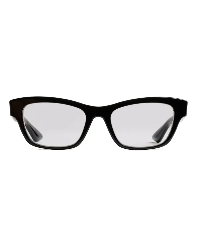 KHAITE Brille mit eckigen Streifen - Schwarz Schwarz