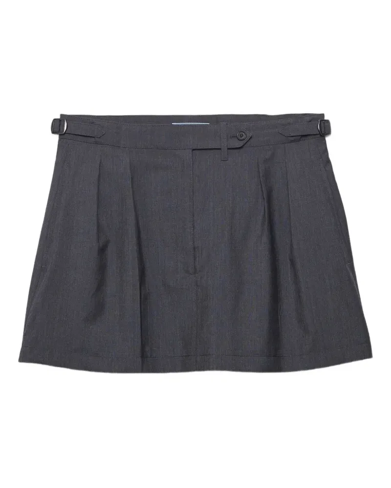 Prada light mohair miniskirt - Grau Grau