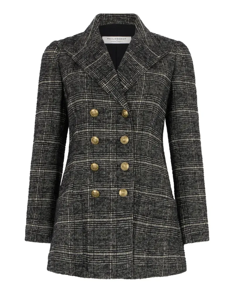 Philosophy Di Lorenzo Serafini Doppelreihiger Mantel - Grau Grau