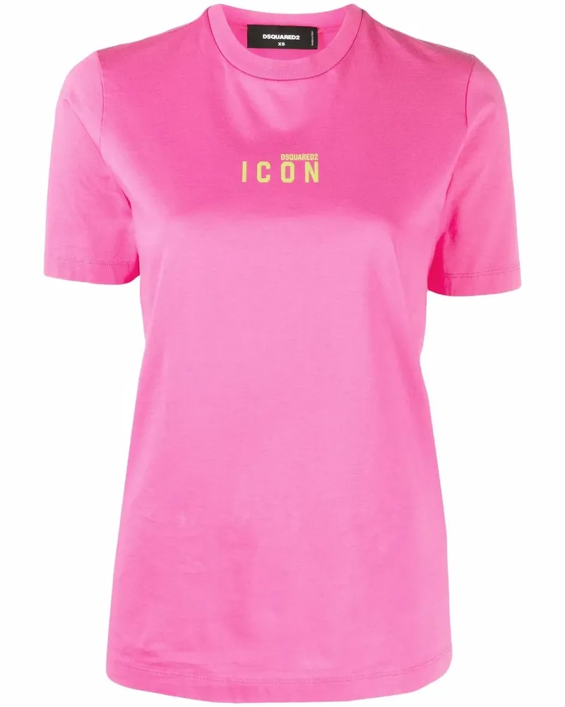 Dsquared2 T-Shirt mit Logo-Print - Rosa Rosa