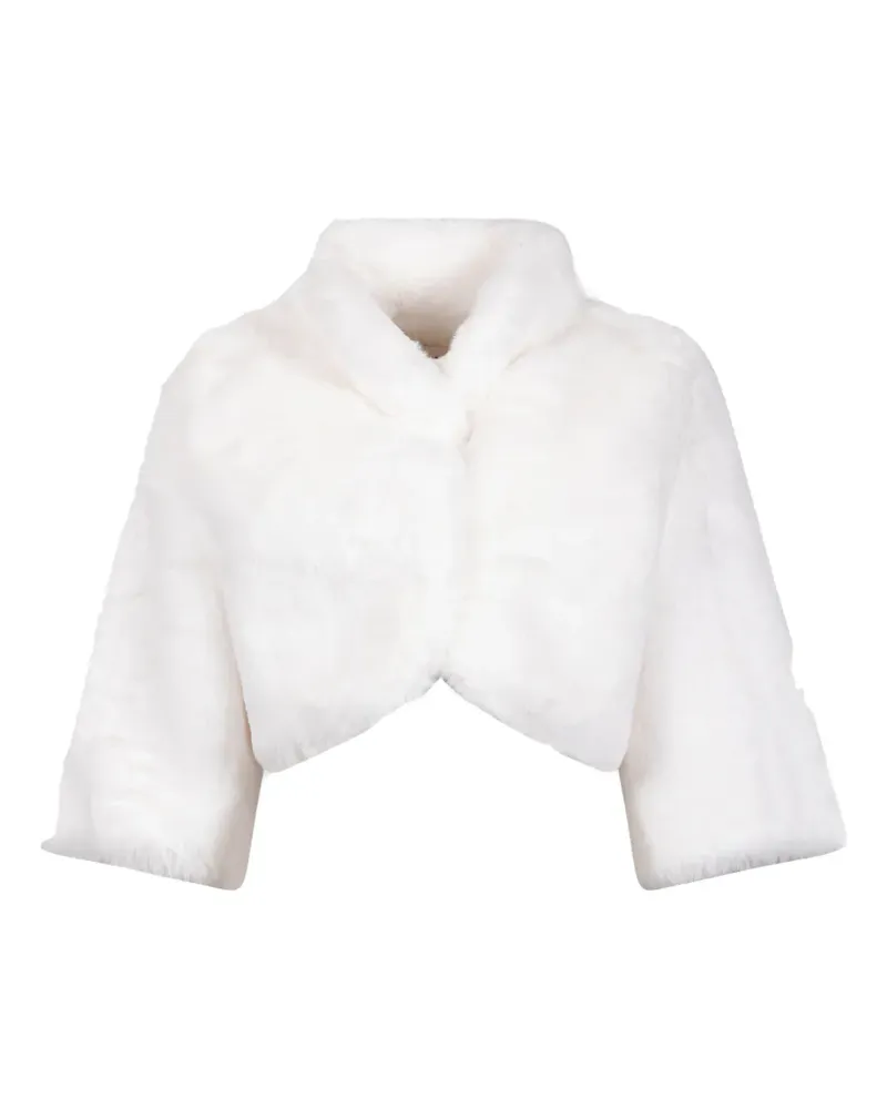 Derhy Ginny faux-fur cropped jacket - Weiß Weiß