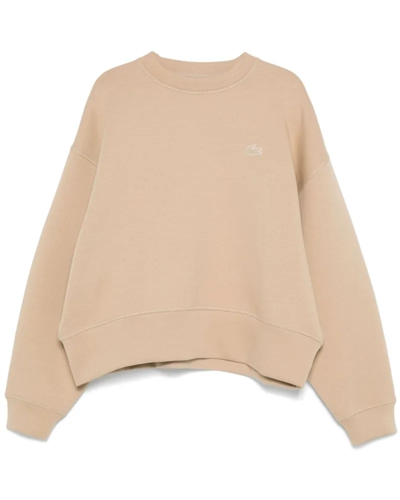 Lacoste Sweatshirt mit Logo-Applikation - Braun Braun