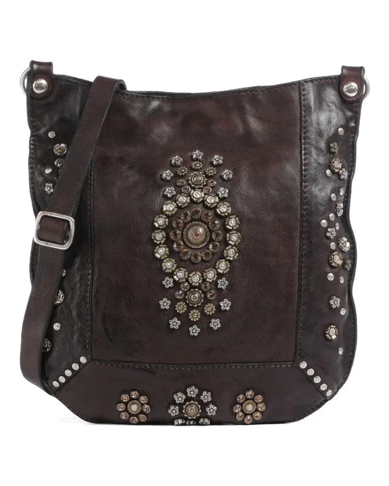 Campomaggi Cassiopeia embellished crossbody satchel - Braun Braun