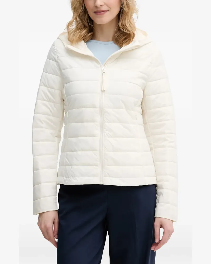 Benetton hooded quilted jacket - Weiß Weiß